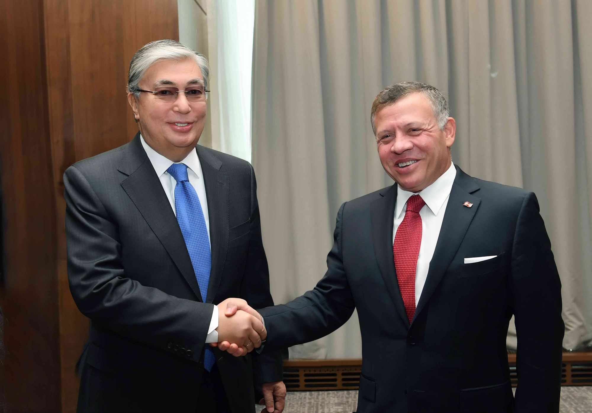 К. Токаев поздравил Короля Иордании с вручением премии Президента Н.Назарбаева 