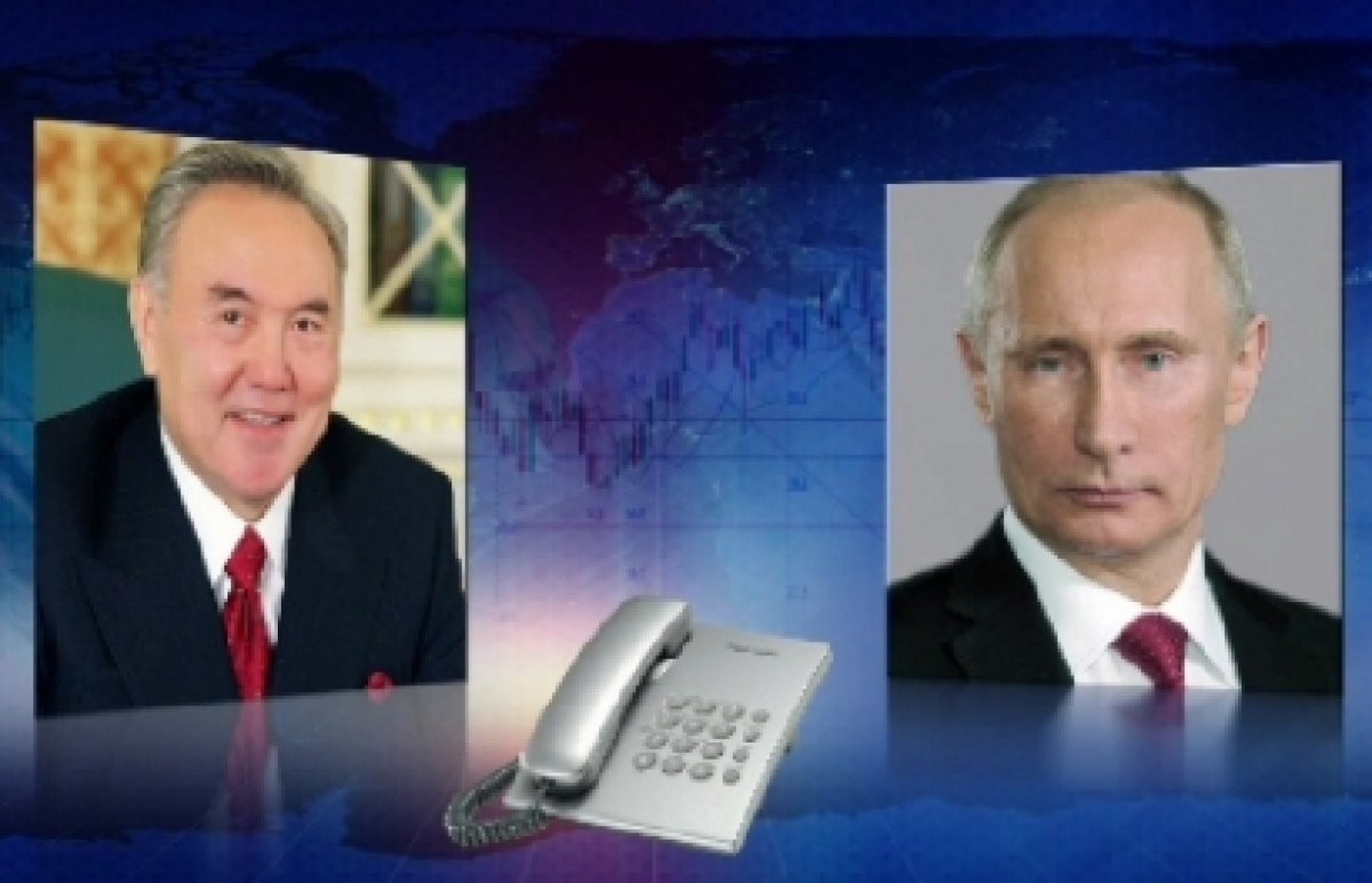 Нурсултан Назарбаев поговорил по телефону с Президентом России Владимиром Путиным