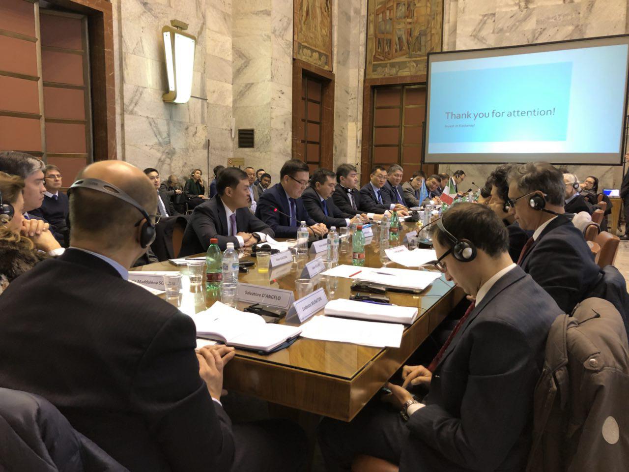 Состоялось заседание казахстанско-итальянской Межправительственной рабочей группы