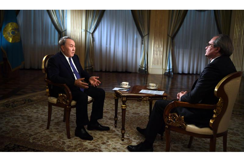 Президент Казахстана дал интервью российскому телеканалу
