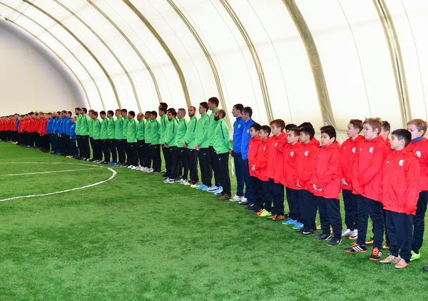 Крытый футбольный манеж открыли в Петропавловске