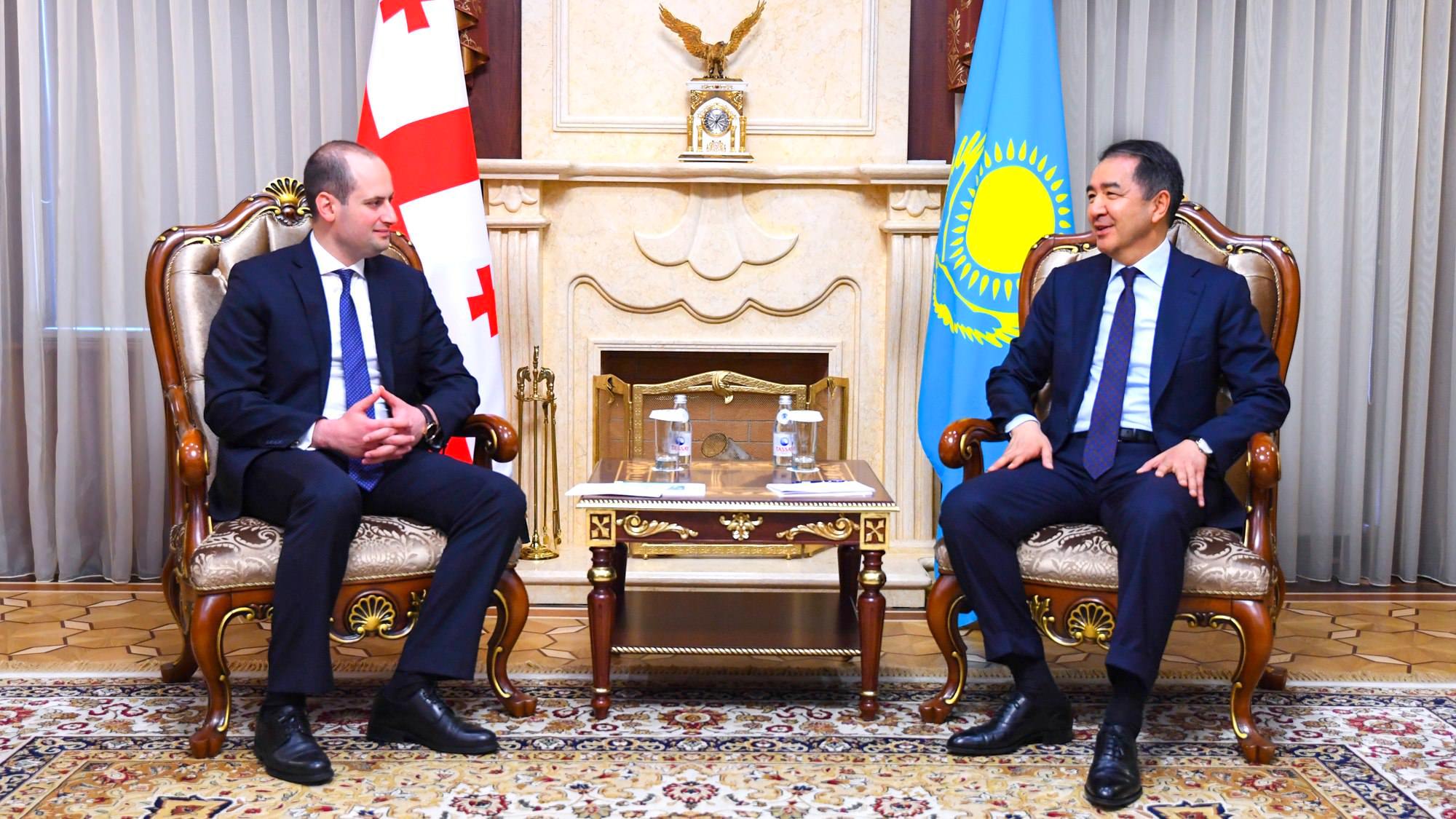 Б. Сагинтаев встретился с министром иностранных дел Грузии 