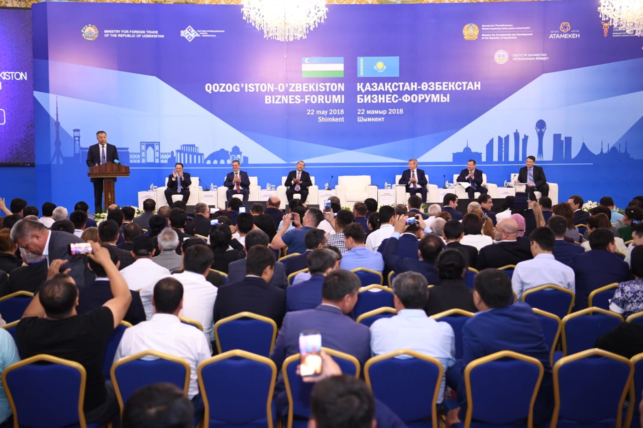 Более 400 предпринимателей собрал казахстанско-узбекский бизнес-форум в ЮКО
