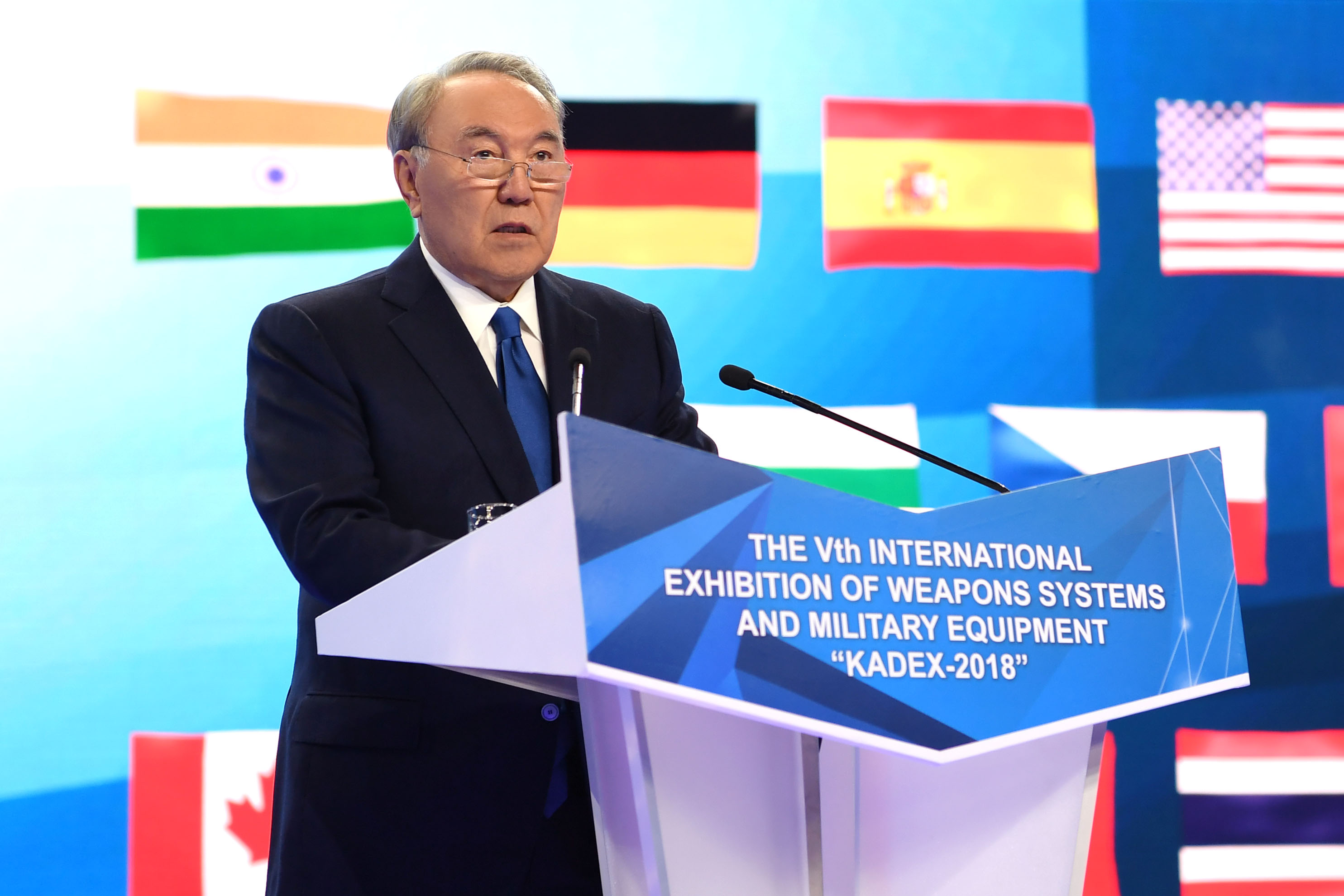 Нурсултан Назарбаев назвал событием мирового значения выставку вооружения «KADEX-2018» 