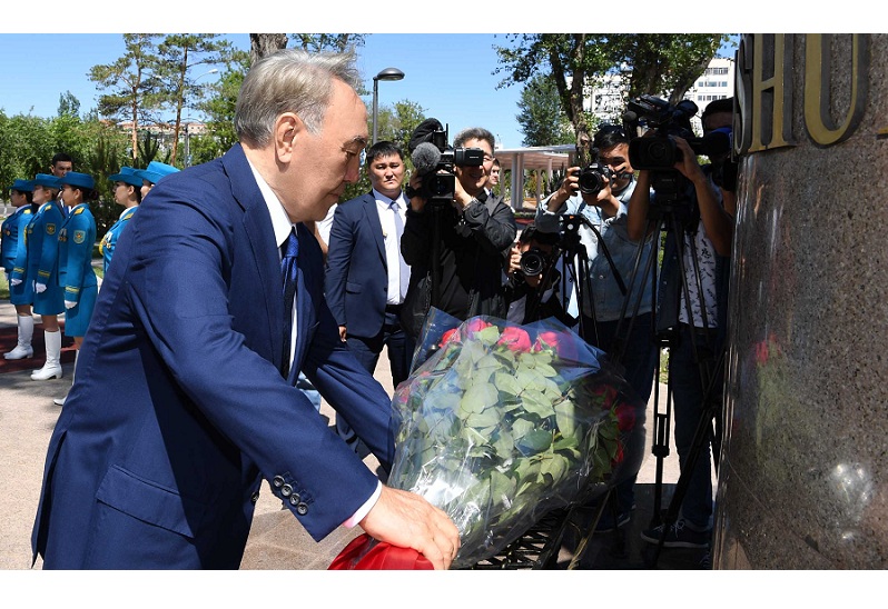 Глава государства посетил сквер «Ақжайық»