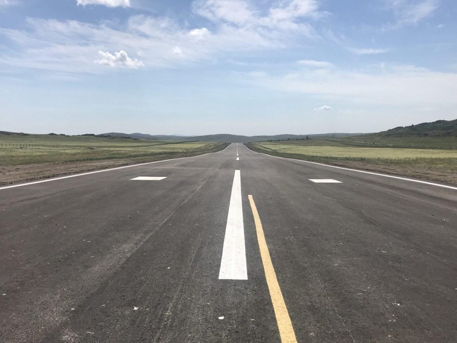 В будущем аэропорту Баянаула уже построены пассажирский терминал и взлетно-посадочная полоса 