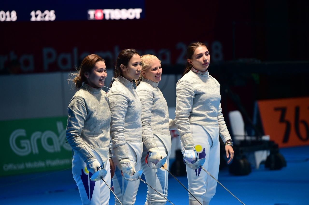 Казахстанские саблистки завоевали бронзовые медали Азиатских игр-2018