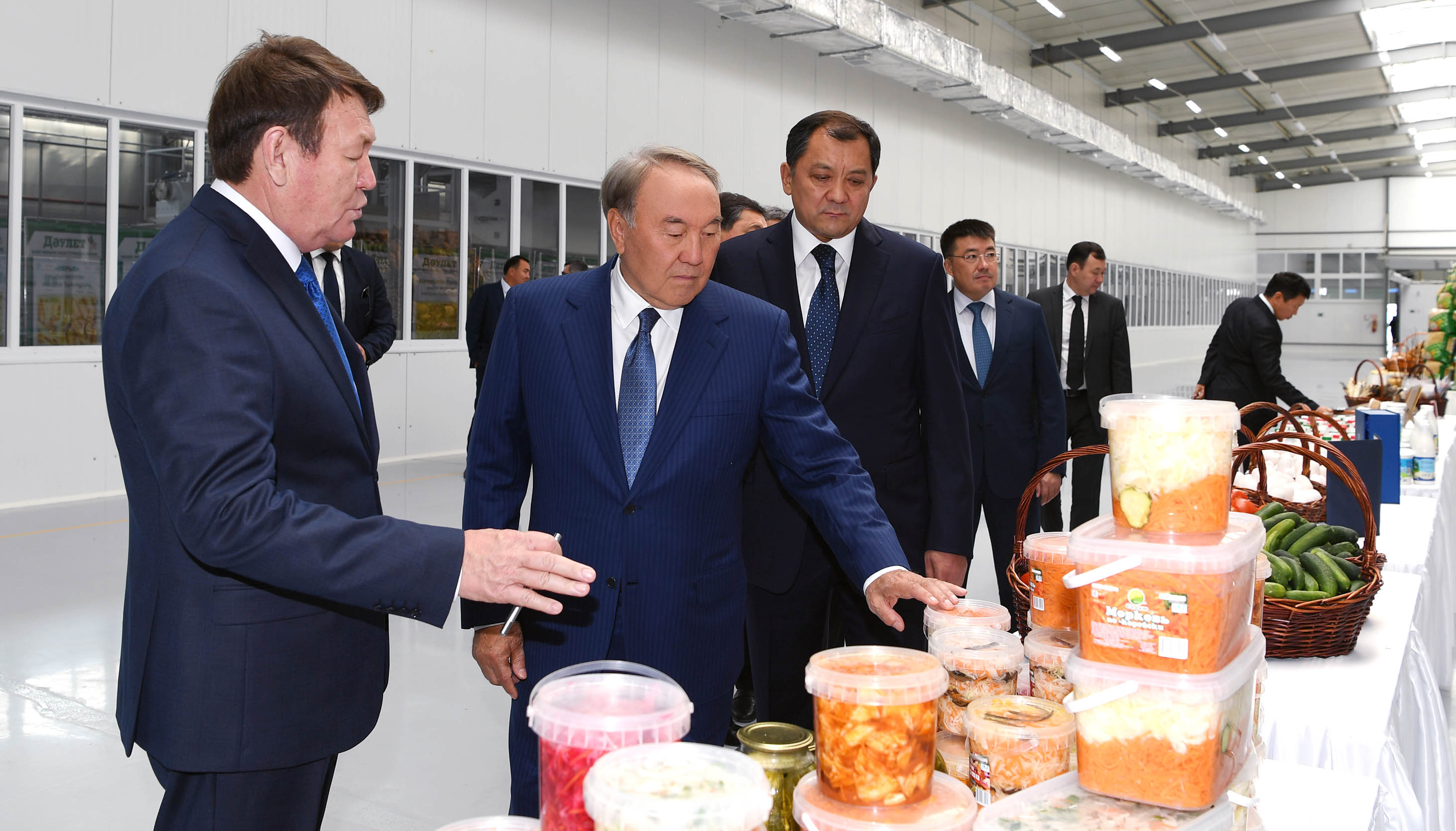 Президент посетил частную индустриальную зону «Даулет» ТОО «Карат»