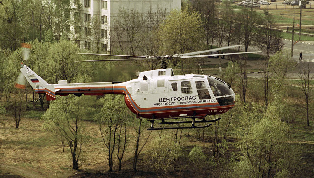В Барнаул вылетел вертолет с двумя пострадавшими в ДТП гражданами Монголии