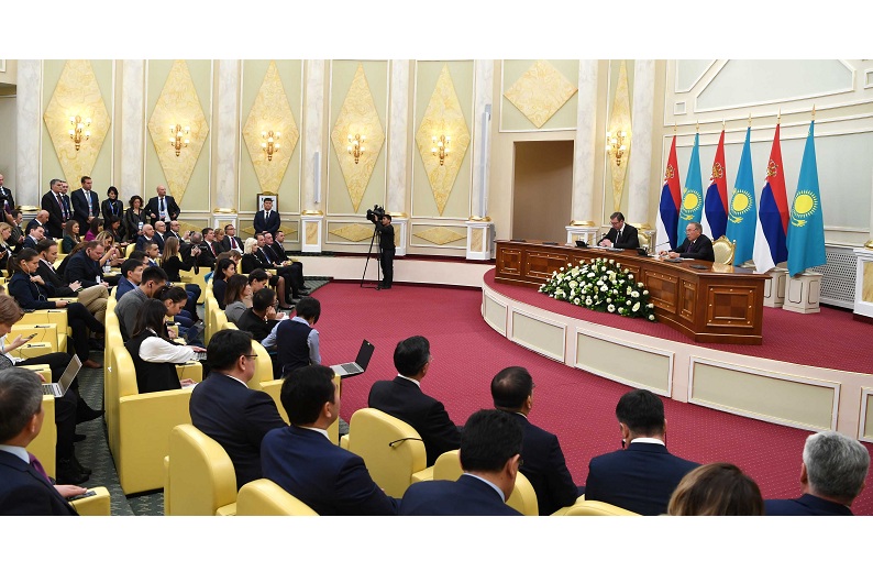 Нурсултан Назарбаев назвал приоритеты дальнейшего развития сотрудничества Казахстана и Сербии