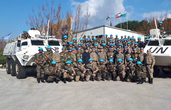 Представители Вооруженных Сил Казахстана посетили с проверкой миротворческую роту в Ливане 