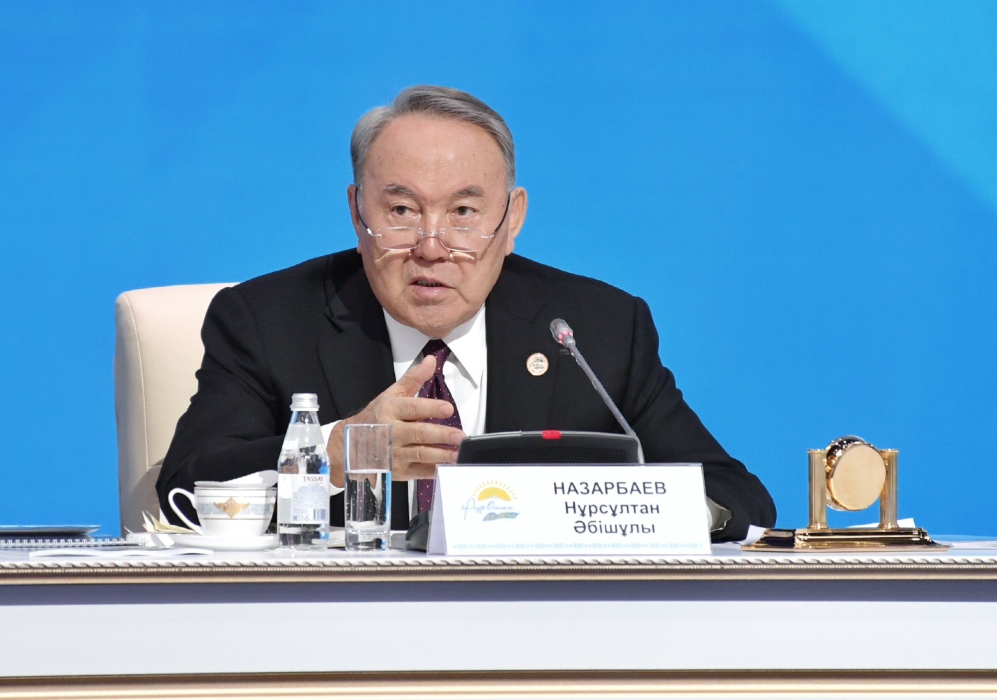 Выступление Нурсултана Назарбаева на XVIII съезде партии «Hұp Отан» 