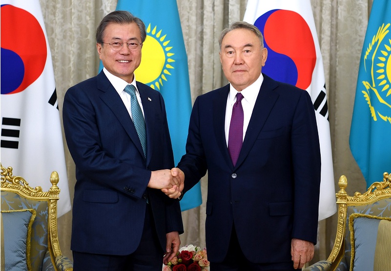 Нурсултан Назарбаев отметил  эффективность сотрудничества Казахстана и Южной Кореи