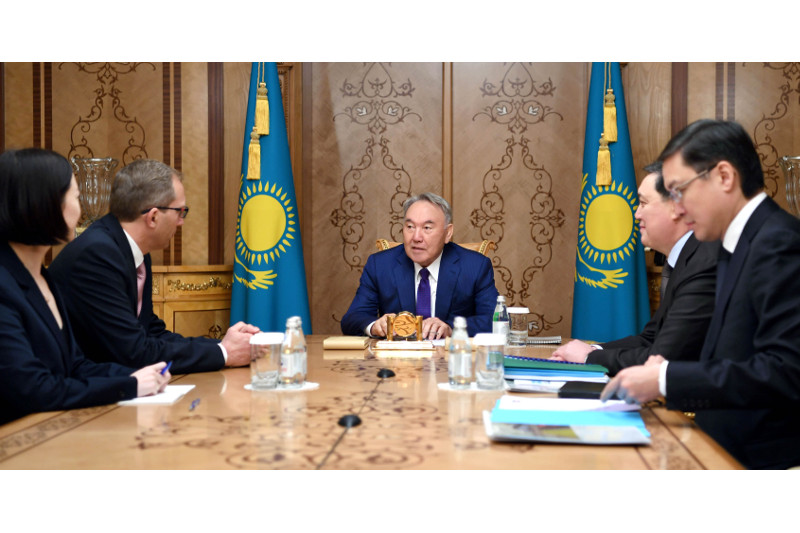 Нурсултан Назарбаев встретился с председателем правления компании «ALSTOM»