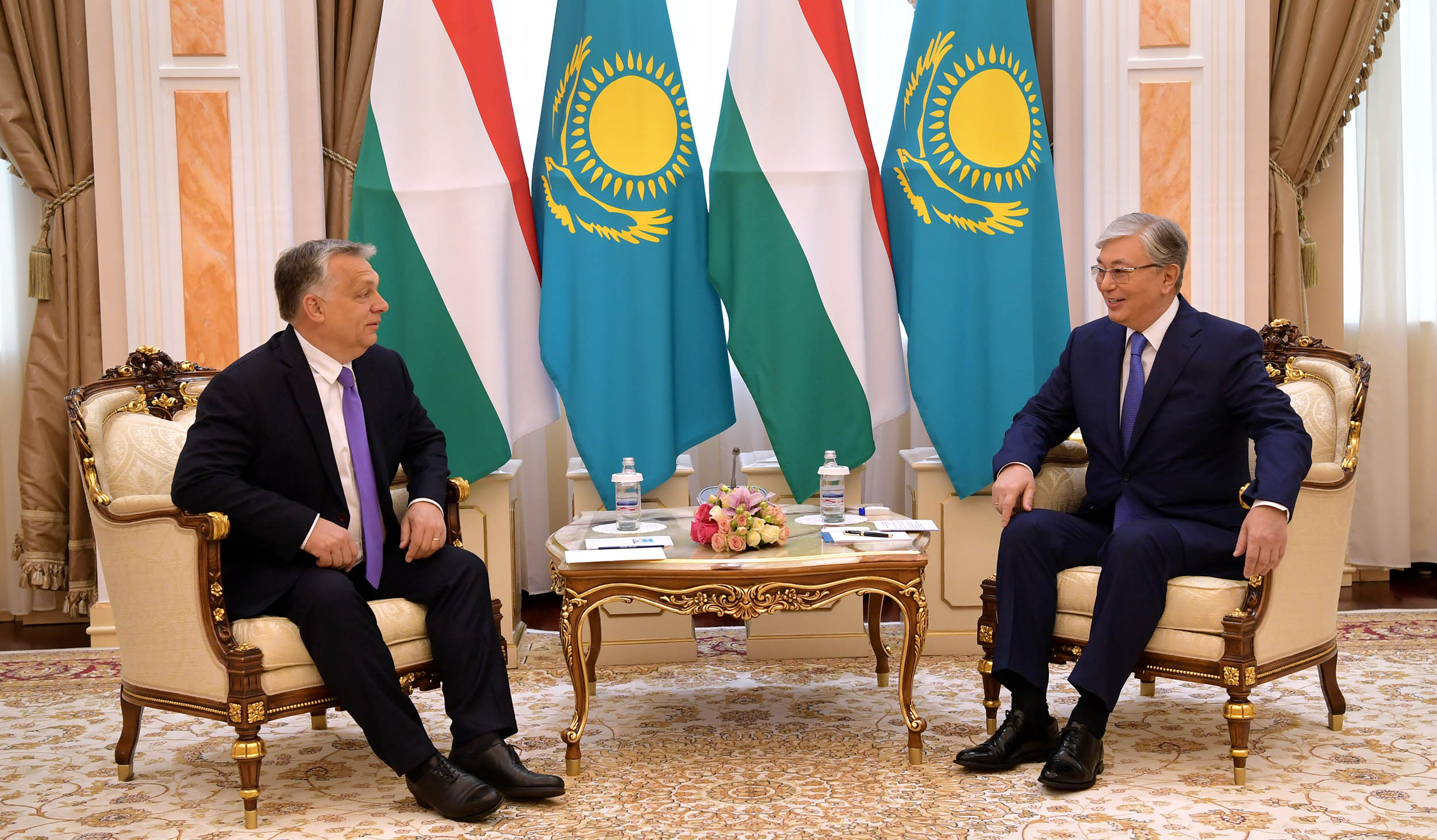 Касым-Жомарт Токаев провел переговоры с Премьер-министром Венгрии Виктором Орбаном