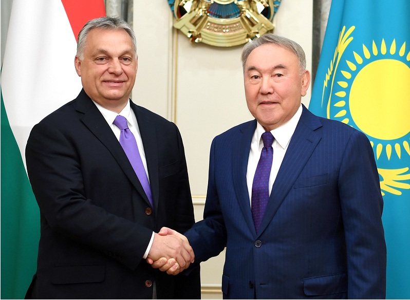 Первый Президент Казахстана встретился с Премьер-министром Венгрии