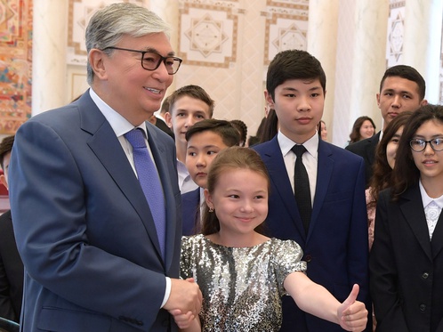 Президент Казахстана Касым-Жомарт Токаев встретился с одаренными детьми