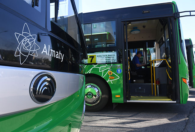 До конца года автобусный парк Алматы будет обновлен до 100%