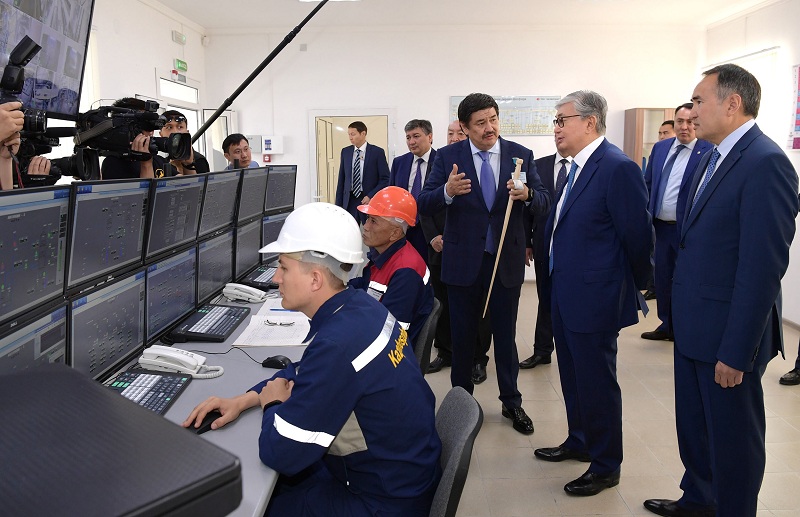 Президент Казахстана посетил ТОО «Казфосфат» в Таразе