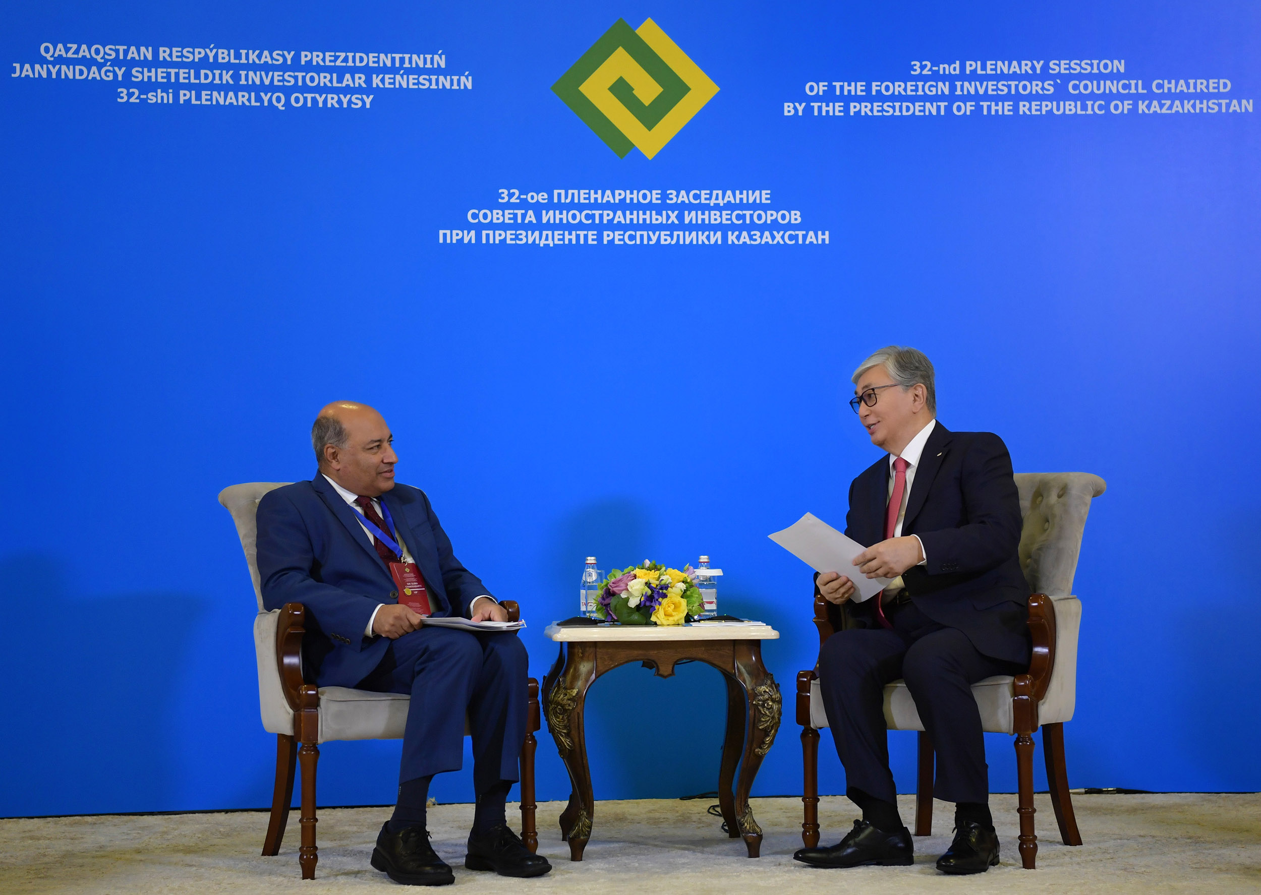 Глава государства встретился с президентом ЕБРР Сумой Чакрабарти