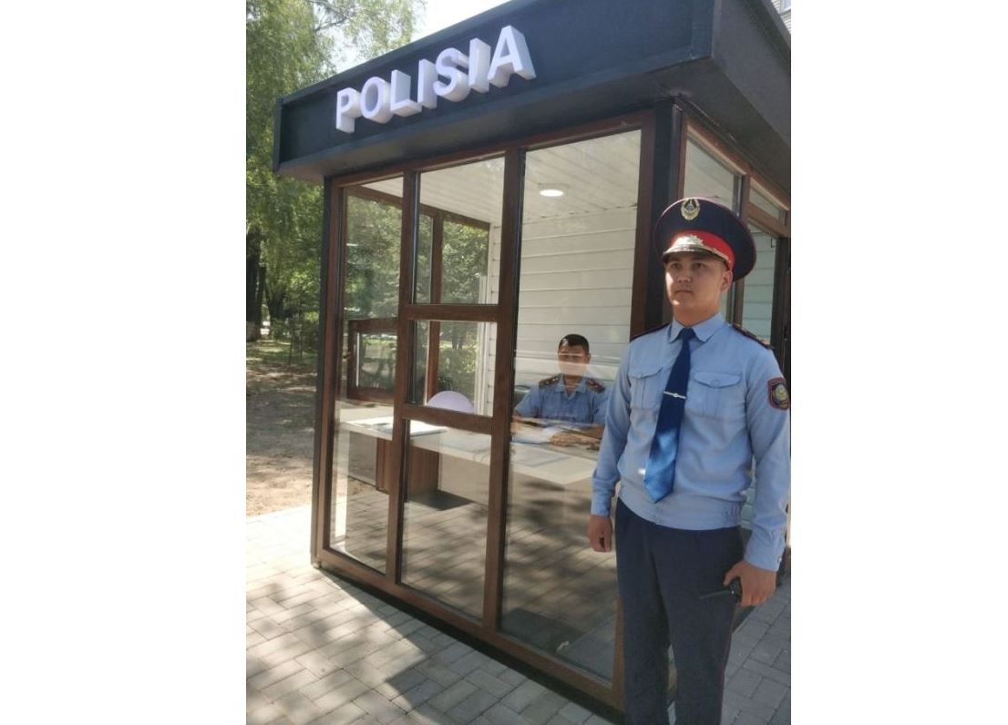 Новые стационарные пункты полиции появились в Алматы