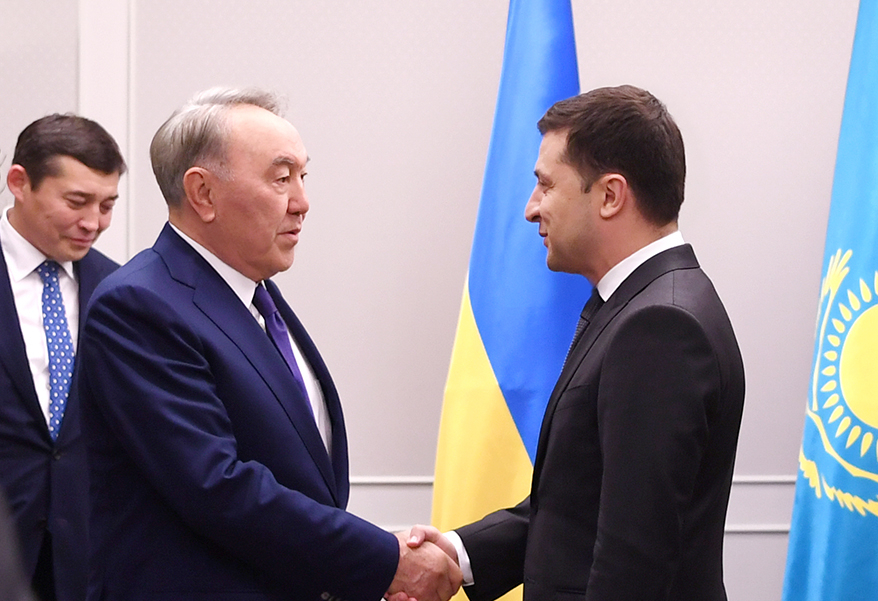 Нурсултан Назарбаев встретился с Президентом Украины Владимиром Зеленским