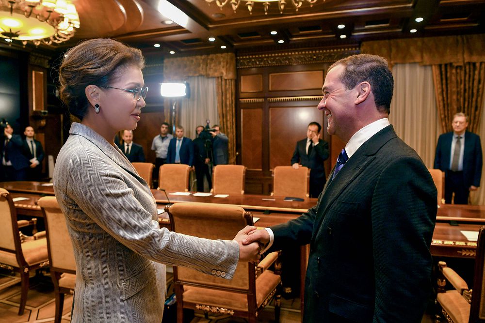 Дарига Назарбаева встретилась с Дмитрием Медведевым