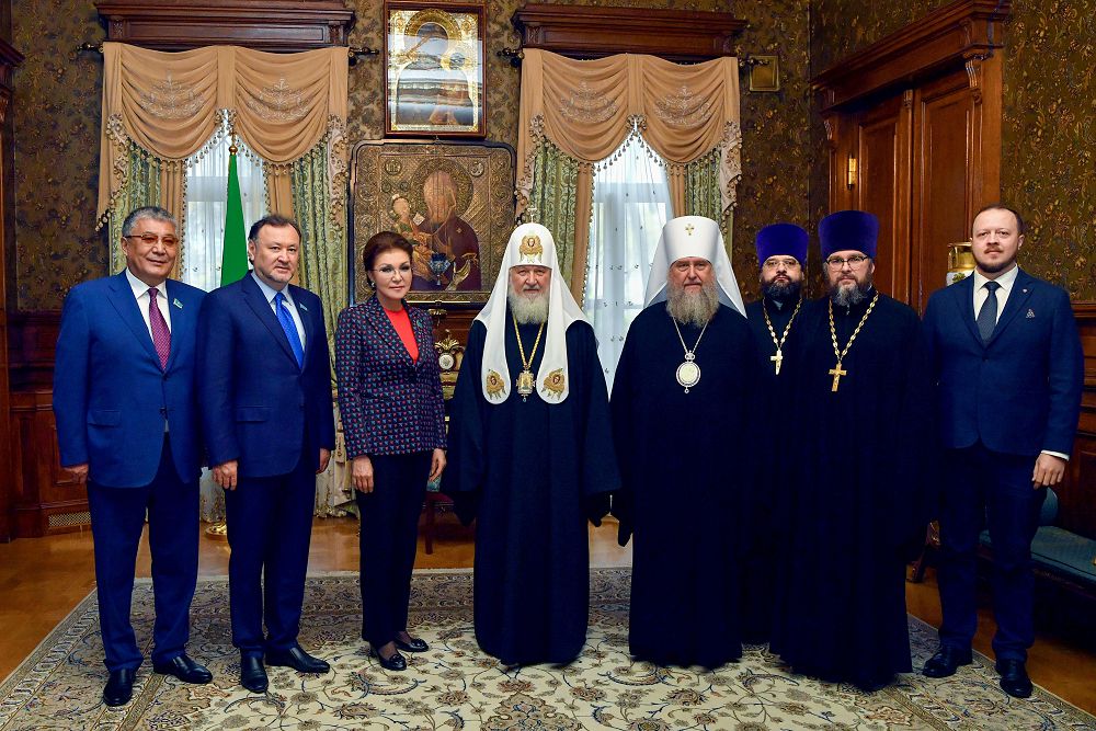 Дарига Назарбаева встретилась со Святейшим Патриархом Московским и Всея Руси Кириллом