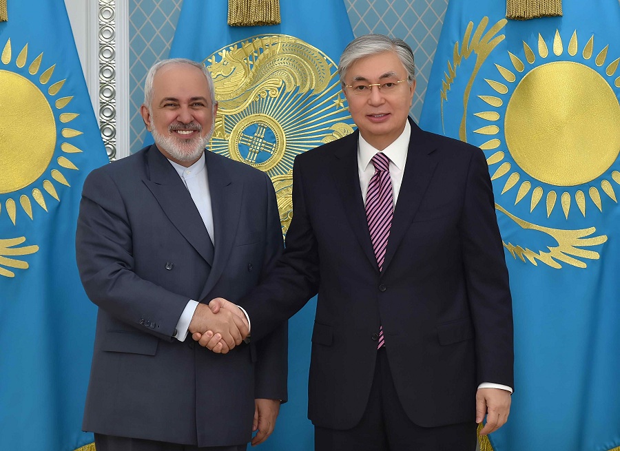 Президент Казахстана принял министра иностранных дел Ирана
