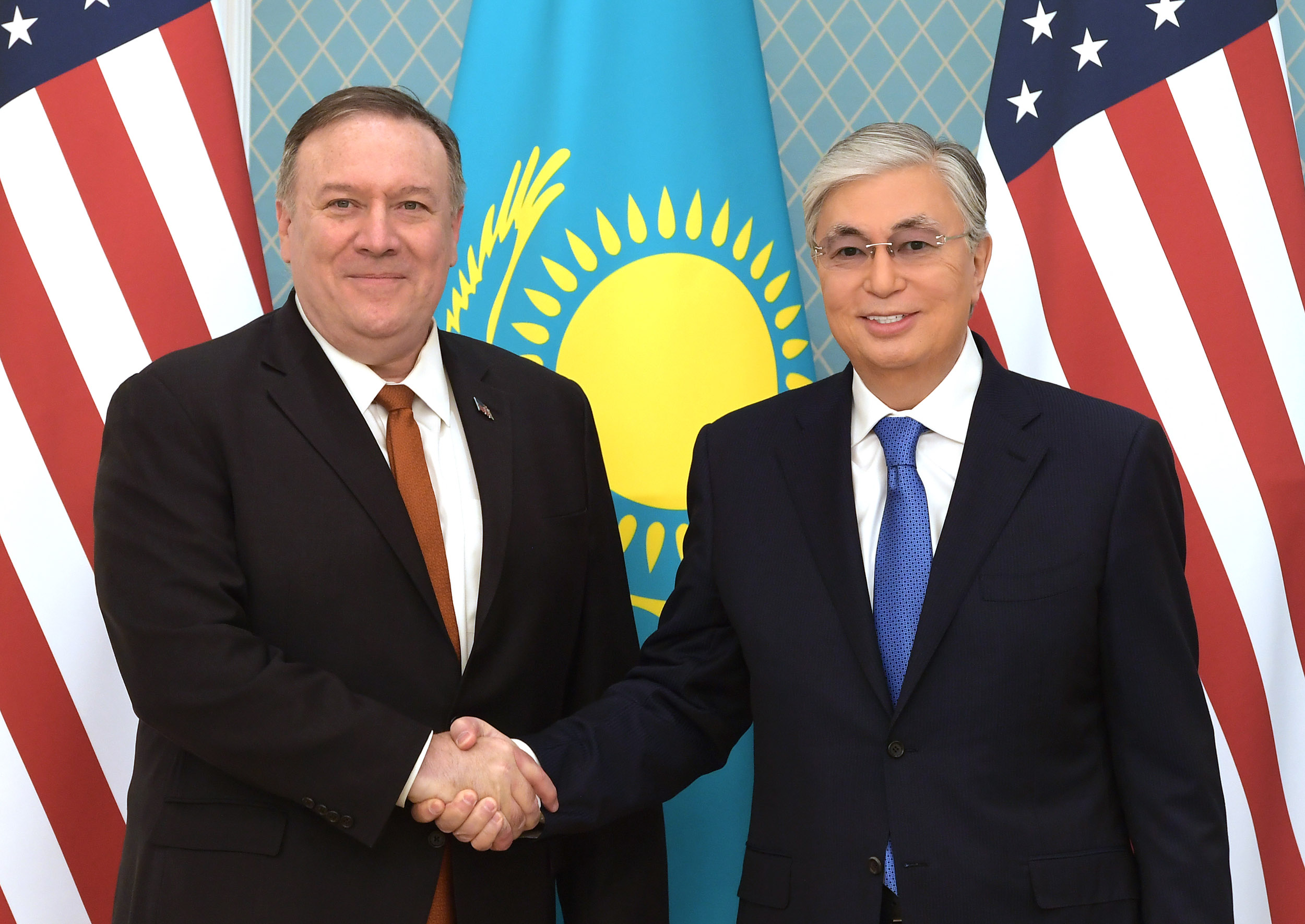 Президент Казахстана принял Государственного секретаря США Майкла Помпео