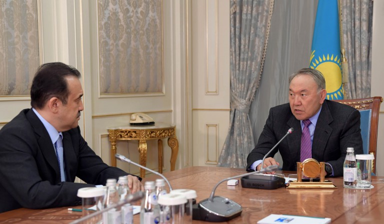 Президент страны Нурсултан Назарбаев встретился  с председателем КНБ Каримом Масимовым