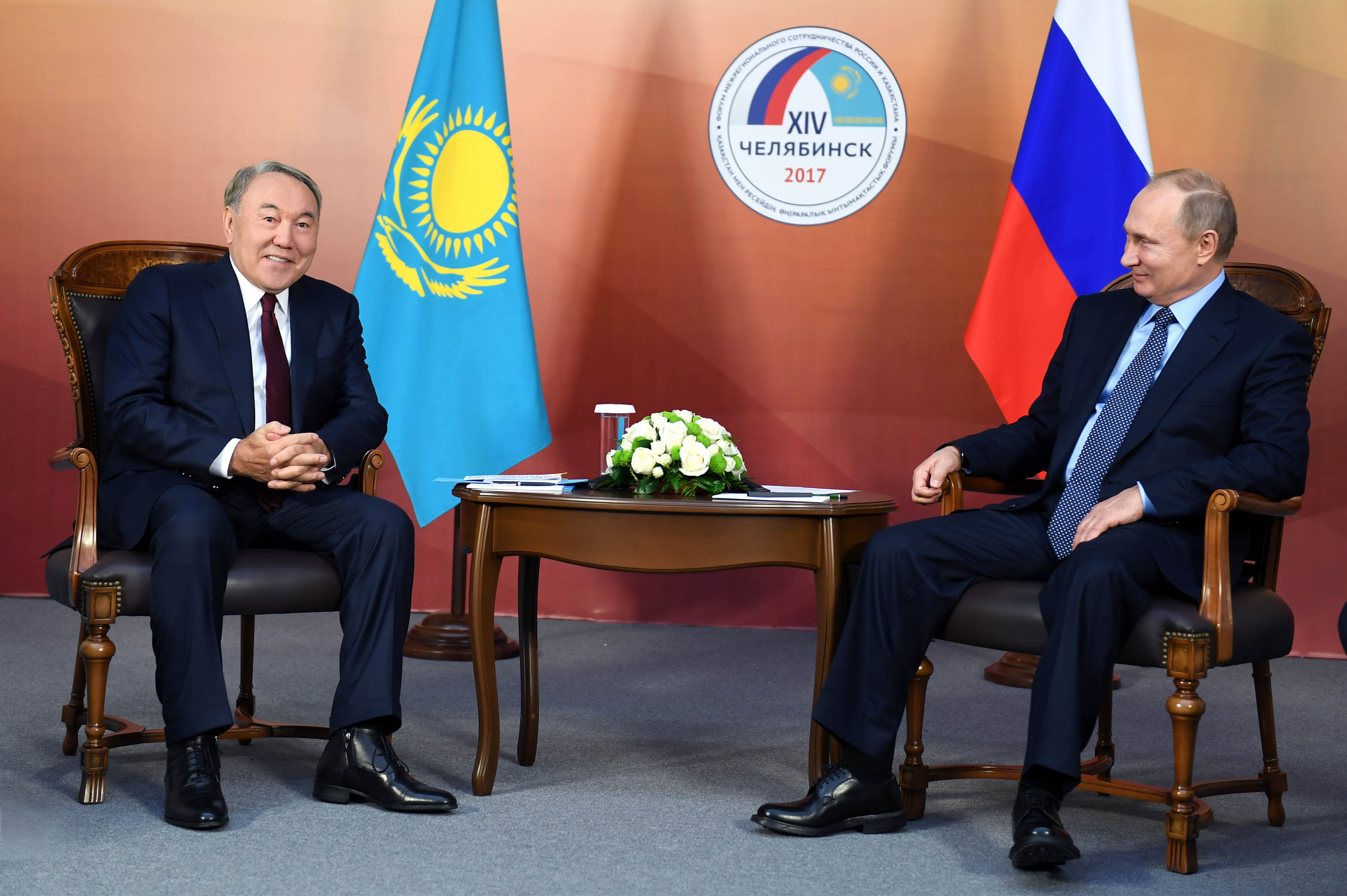 Глава государства встретился с Президентом России