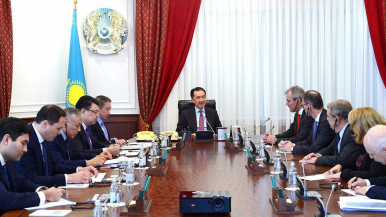 Бакытжан Сагинтаев провел встречу с председателем правления компании ОМV Райнером Зеле