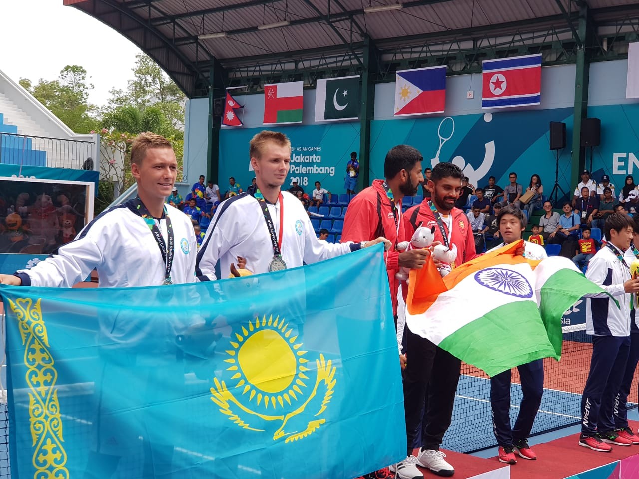 Азиада-2018: Евсеев и Бублик завоевали серебряную медаль в теннисе