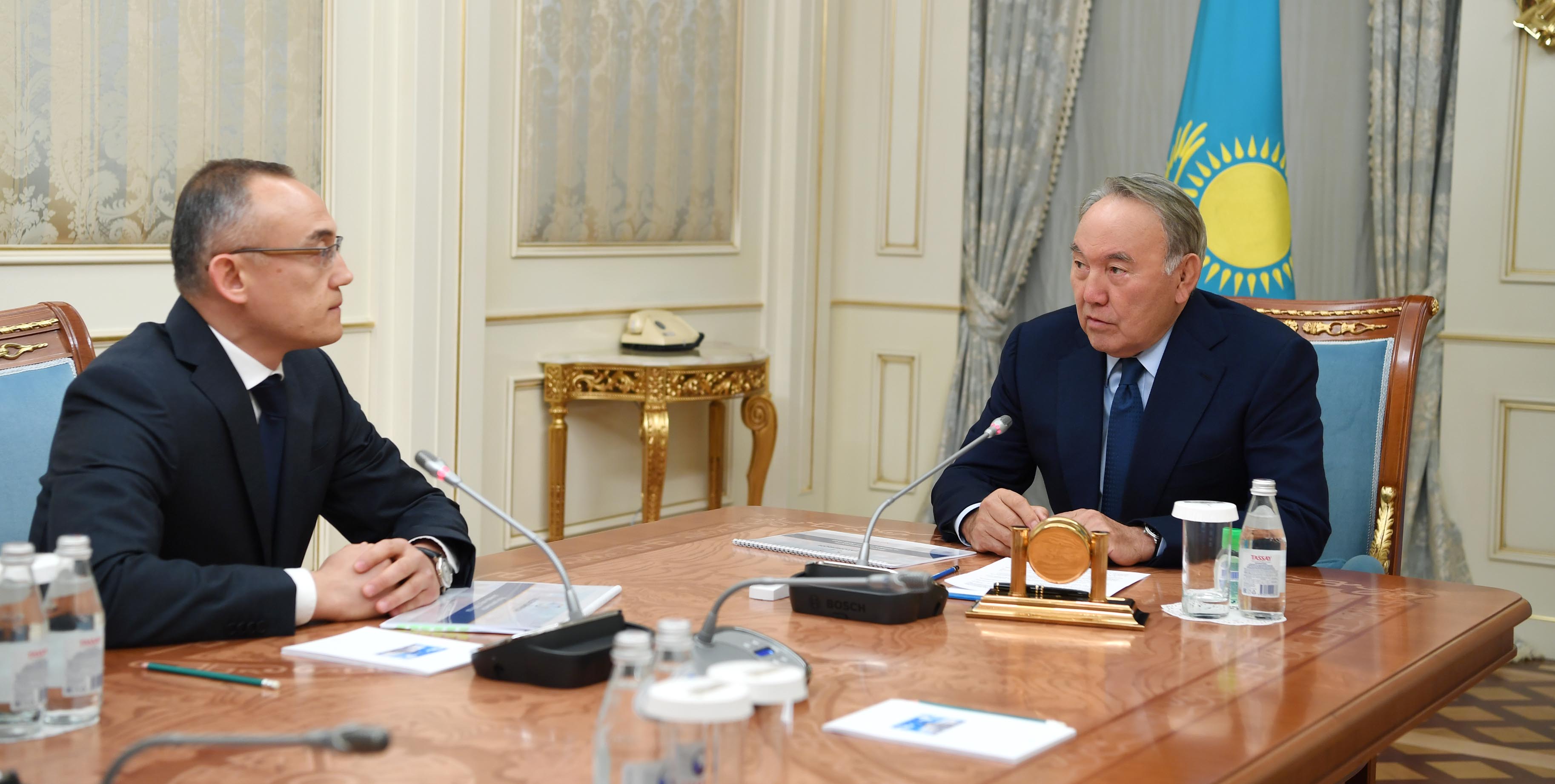 Глава государства встретился с председателем правления АО «НАК «Казатомпром»