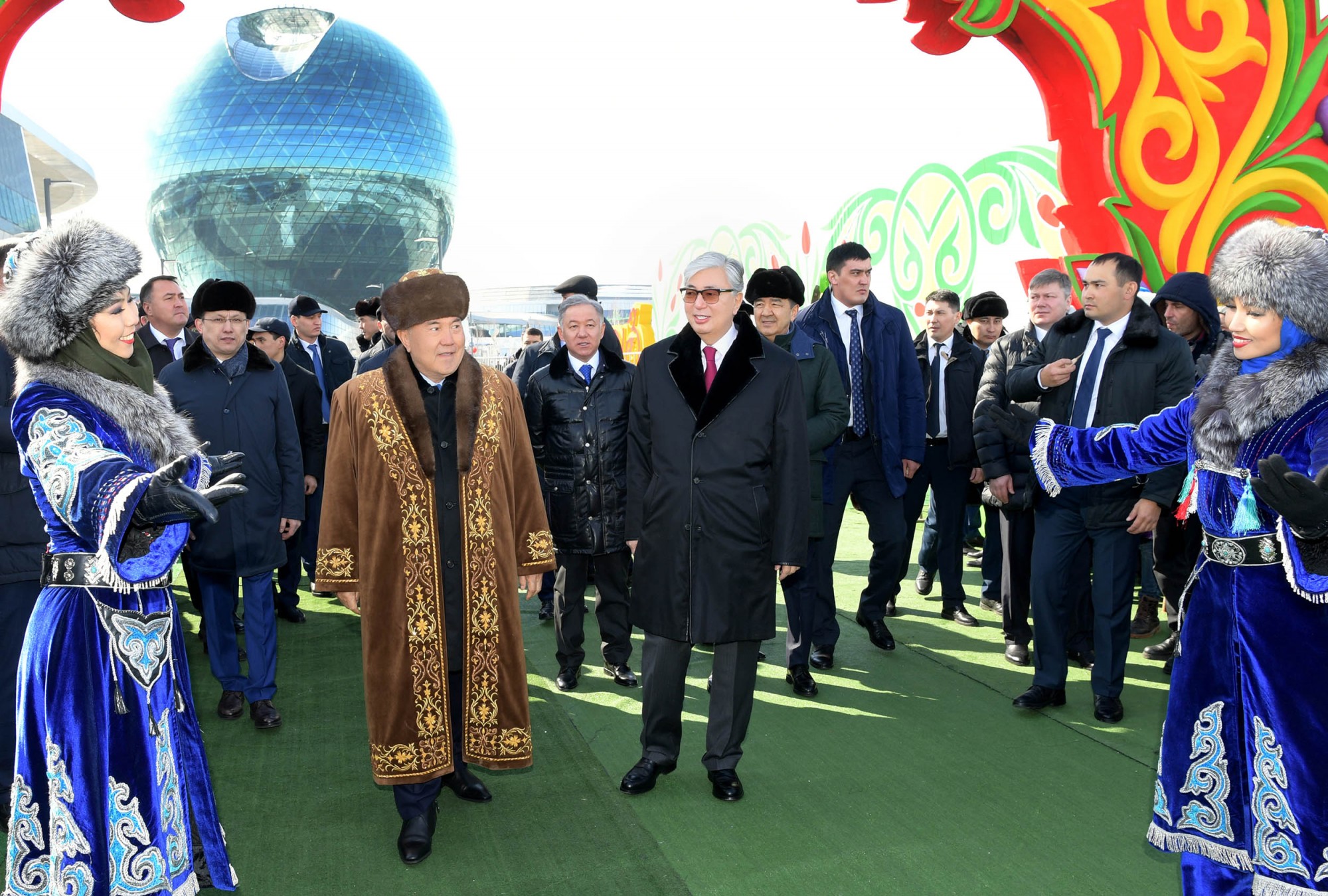Н.Назарбаев и К.Токаев приняли участие в праздновании Наурыз мейрамы