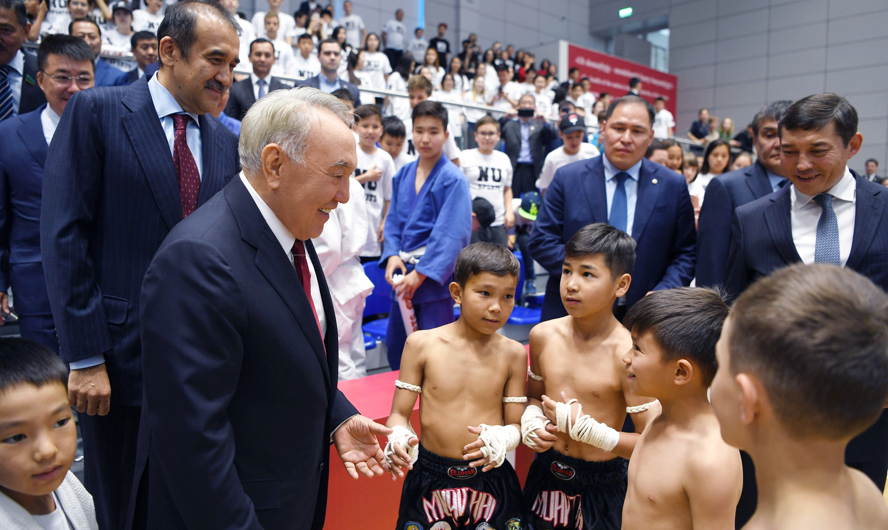 Елбасы принял участие в церемонии открытия Атлетического центра Назарбаев Университета