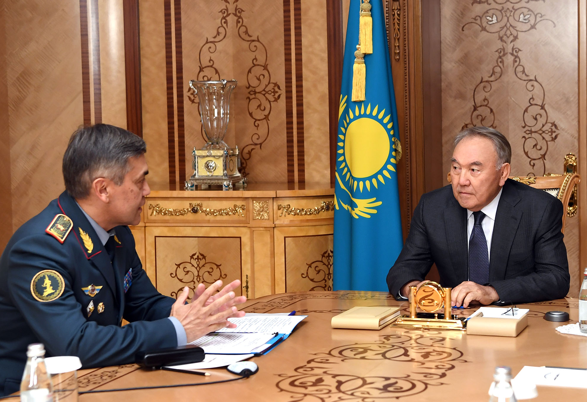 Председатель Совета Безопасности принял министра обороны Нурлана Ермекбаева