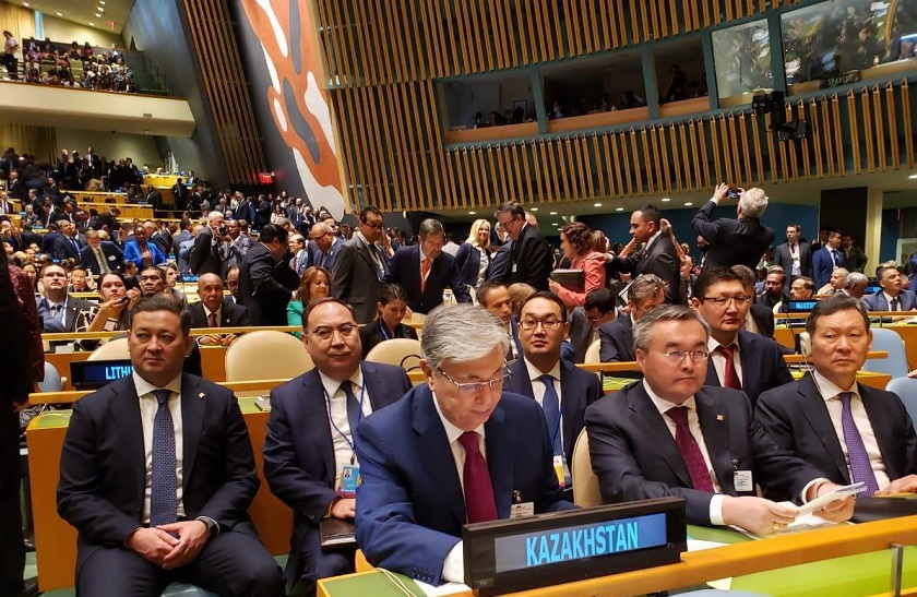 Касым-Жомарт Токаев принял участие в открытии Общих дебатов сессии Генассамблеи ООН