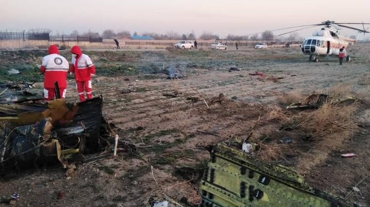 Украинский пассажирский самолет разбился в Тегеране