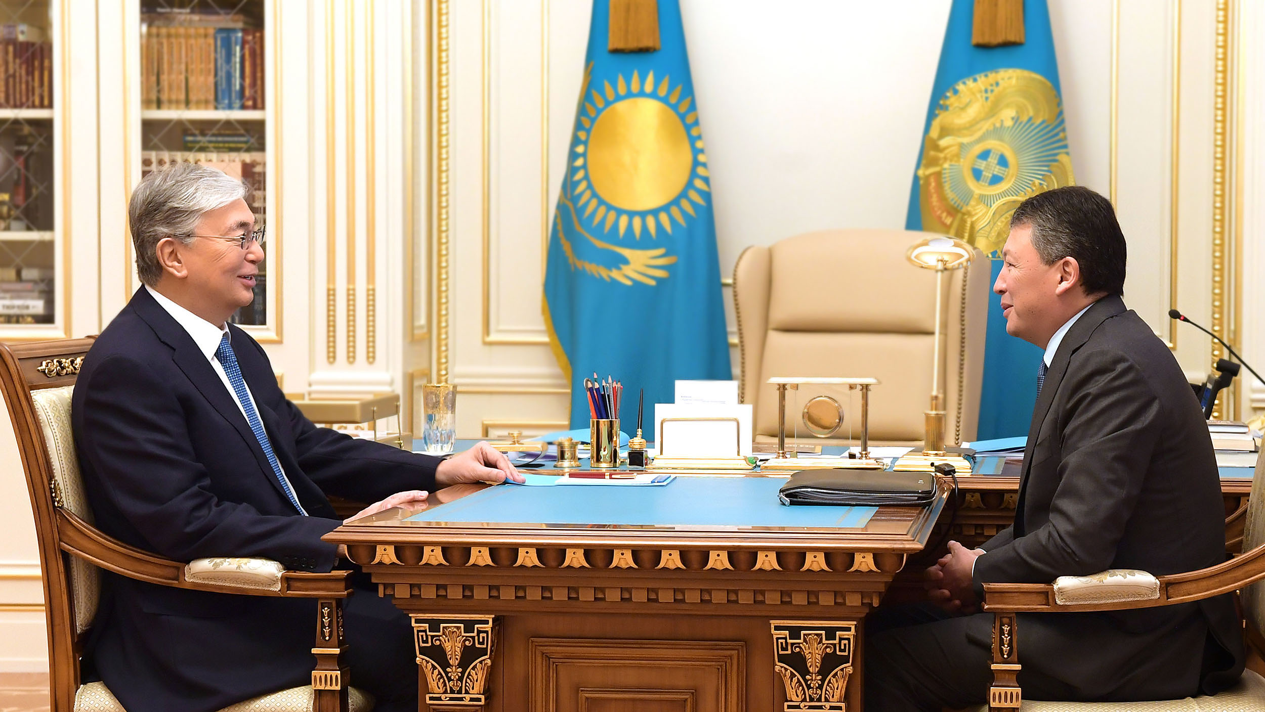 Глава государства принял председателя президиума НПП «Атамекен» Тимура Кулибаева