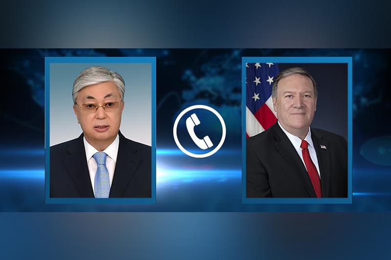 Глава государства переговорил по телефону с Госсекретарем США Майклом Помпео