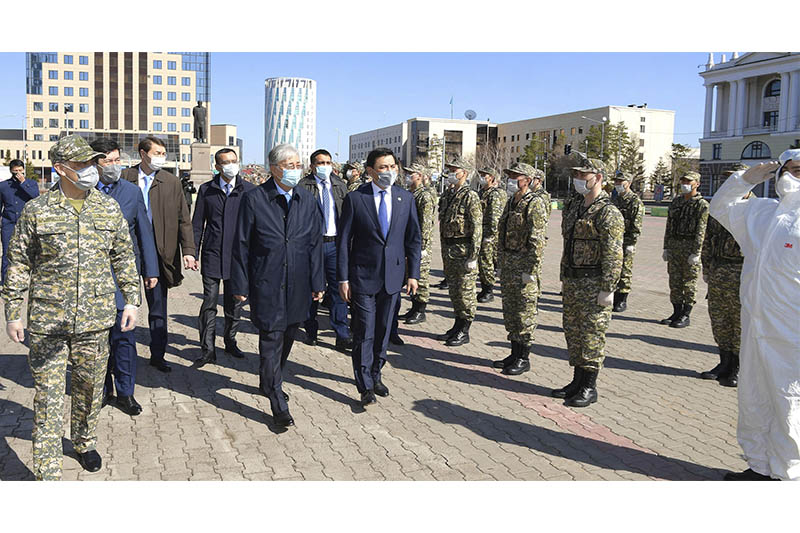 Президент встретился с военнослужащими бригады территориальной обороны