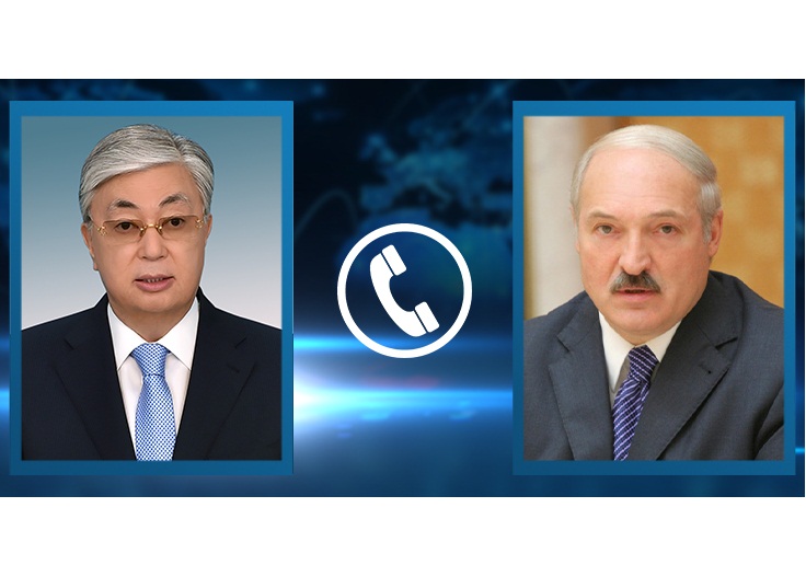 Президенты Казахстана и Беларуси обменялись поздравлениями по случаю предстоящего 75-летия Победы