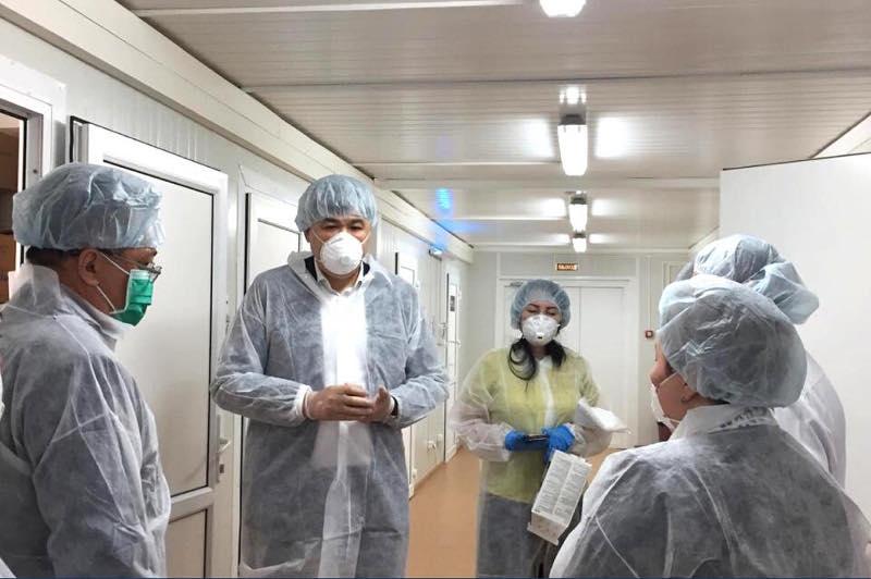 Елжан Биртанов посетил новую инфекционную больницу Алматы