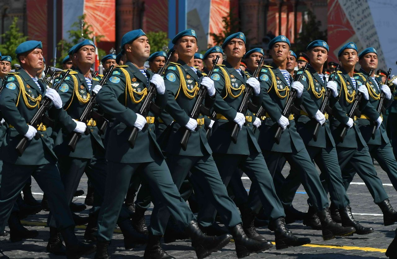От Казахстана участие в параде Победы приняли 55 военнослужащих