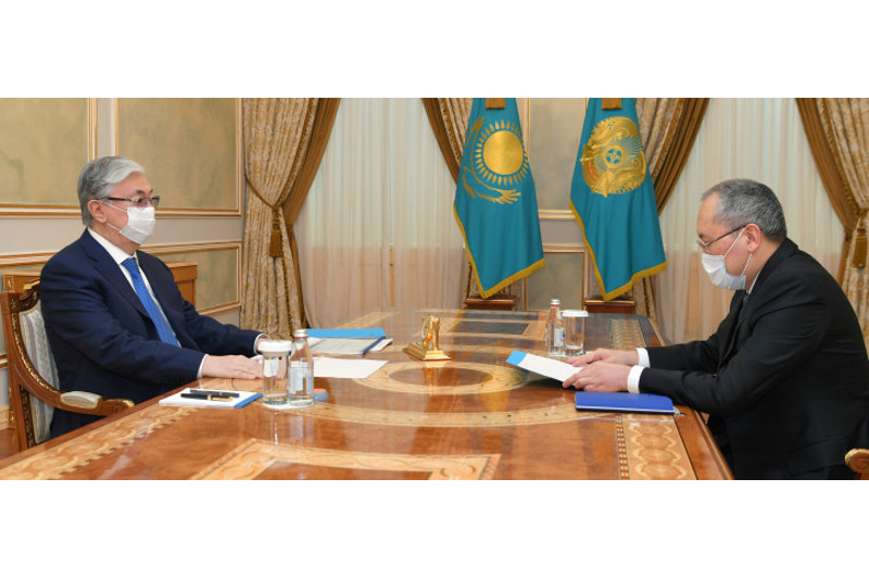 Президент принял председателя Агентства по финансовому мониторингу Жаната Элиманова