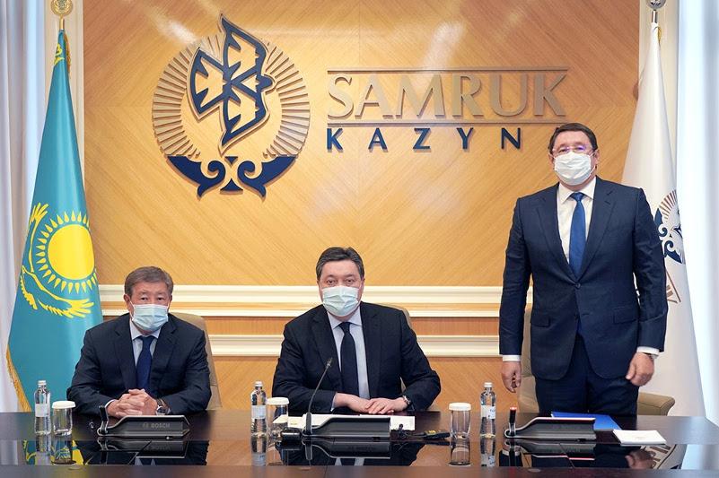 Премьер-Министр Аскар Мамин представил нового председателя правления «Самрук-Қазына»