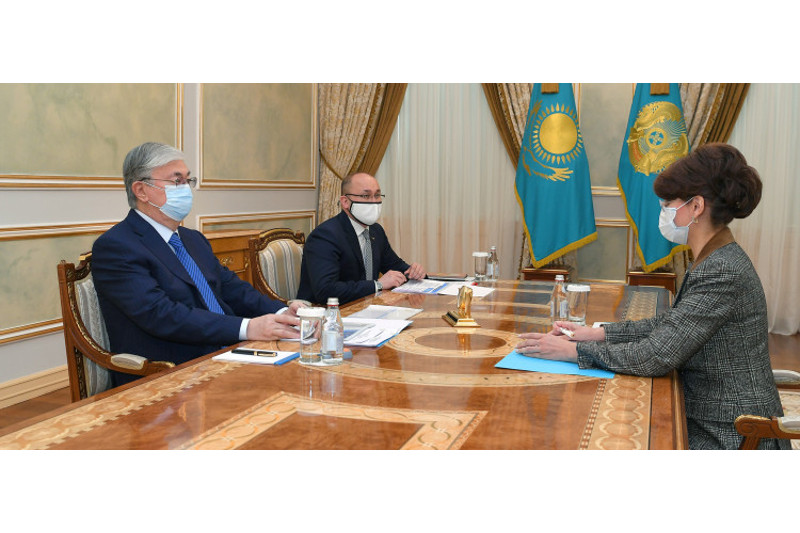 Президент принял министра информации и общественного развития Аиду Балаеву