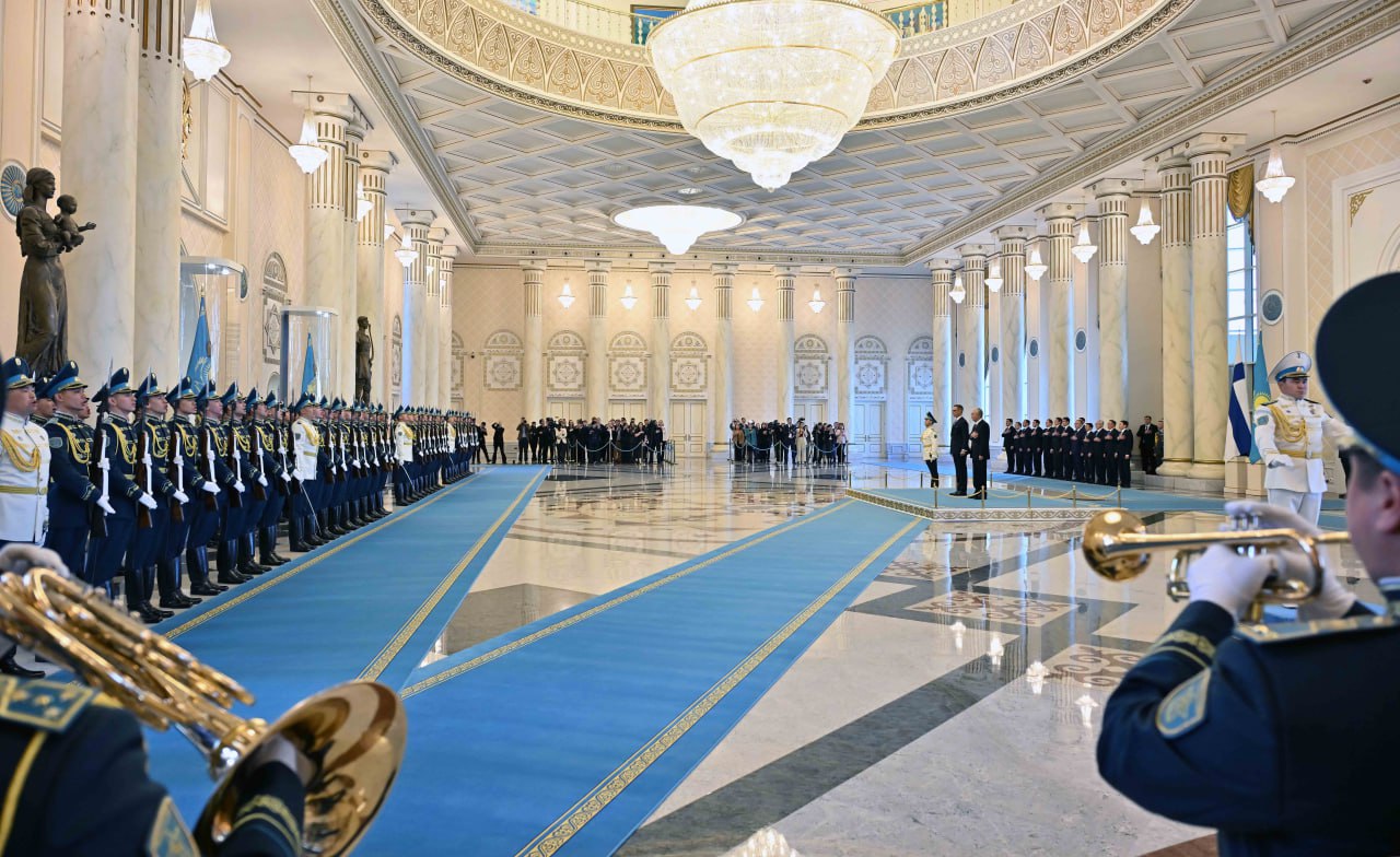 Ақордада Финляндия Президентін қарсы алу рәсімі өтті